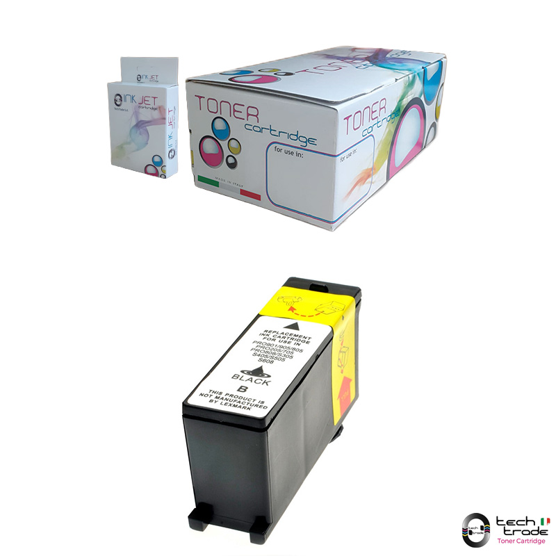 TTCLE100XLBK Ink jet Lexmark 205/705/805/905/305/405/505/605 Bk - immagine 1
