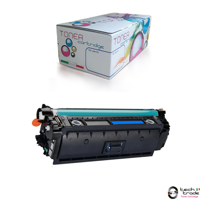 TTPHPCE251A Toner Hp Color lj CM3530-CP3525/DN/N/3527/3529 C - immagine 1
