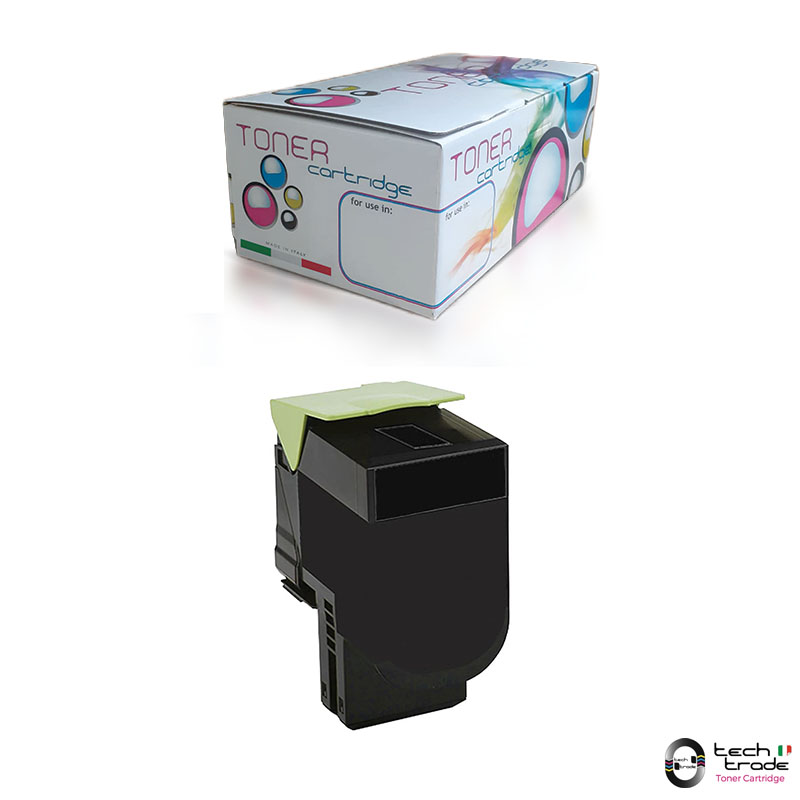 TTPLEC802BK Toner Lexmark CX310DN/N/CX410DE/DTE/CX510DE/DHE/DTHE Bk - immagine 1